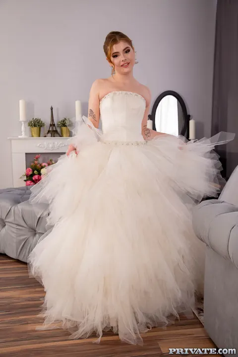 Rebeca Fox: Russian Redhead Bride Takes Anal Gangbang and a Facial – photo 1 of 20
