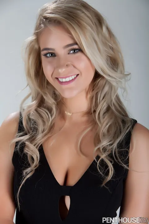 Slim Curly Blonde Shows Off Her Big Pierced Tits in Lingerie – photo 7 of 16