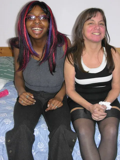 Mature Woman and Ebony Lover Pleasure Each Other with Dildos – photo 1 of 21