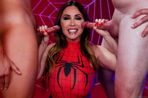 Kianna Dior: Busty Asian MILF in Cosplay Takes Multiple Facials from a Group – photo 8 of 15