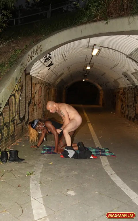 Josy Black: Ebony MILF Gets Fucked Doggy Style Under an Overpass – photo 13 of 14