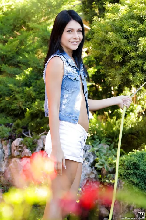 Gabriela Rose: Skinny Black-Haired Babe Gets Rimmed and Rides Outdoors – photo 1 of 15