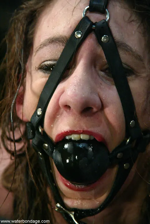 Charlotte Brooke: Brunette in Bondage Restraints Shows Her Small Natural Tits – photo 15 of 21