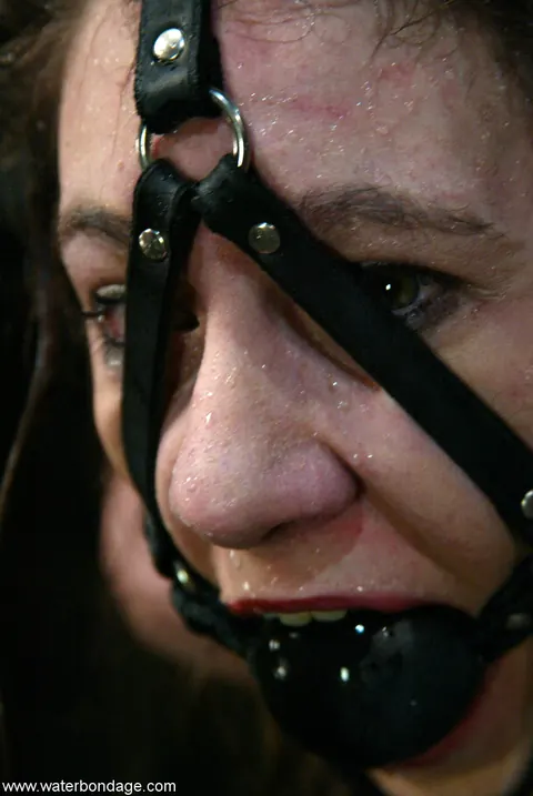 Charlotte Brooke: Brunette in Bondage Restraints Shows Her Small Natural Tits – photo 12 of 21