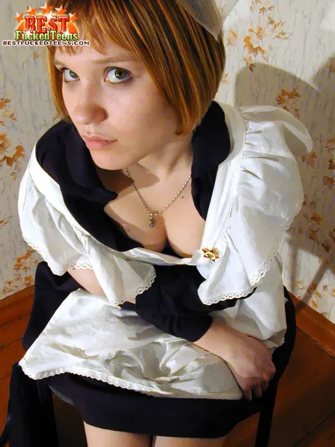 Zelda Morrison: Russian Redhead Slides Panties Aside to Show Her Hairy Pussy – photo 15 of 18