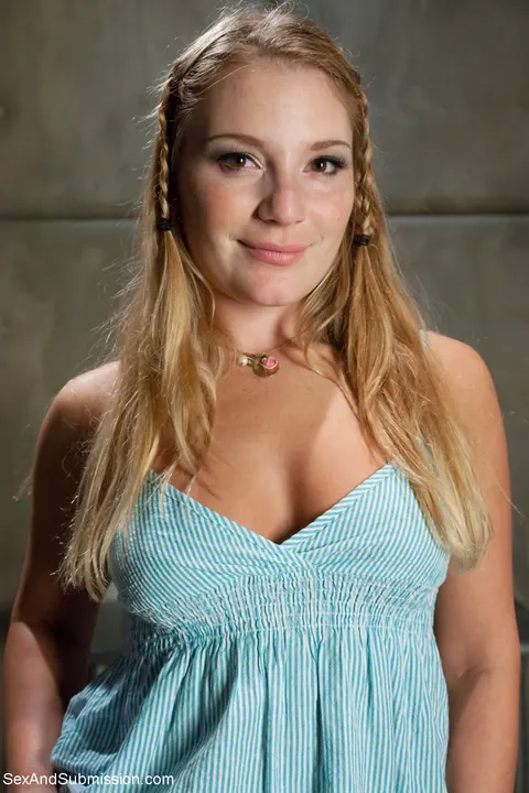 Aurora Snow: Blonde with Pigtails and Big Tits Gets Bound and Fucked – photo 6 of 20