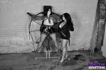 Jem Stone – Blonde in Stockings and Latex Plays Femdom Lesbian Games