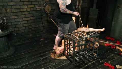 Mona Wales: Tall Blonde MILF Tied Up in Rope Bondage Outdoors – photo 15 of 17