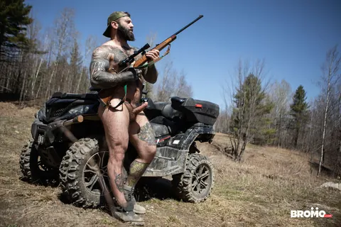 Thick Hairy Men Suck Cock and Fuck Anal Outdoors – photo 19 of 20