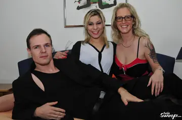 Busty European MILF Joins Group Sex and Spreads Her Pussy