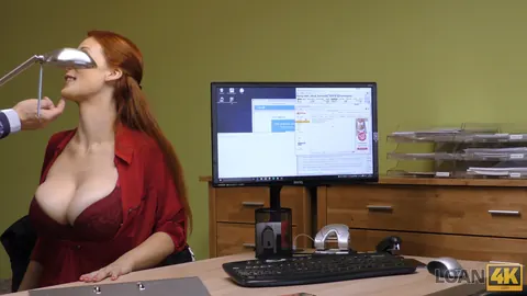 Isabella Lui: Tall Redhead with Big Tits Interviewed Then Fucked Cowgirl – photo 6 of 21