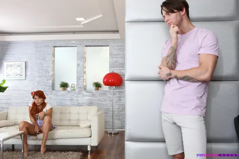 Marina Gold: Redhead Latina Gets Fucked Doggy Style on the Sofa – photo 3 of 16