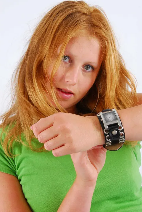 Redhead Poses in a Clothed Session – photo 12 of 16