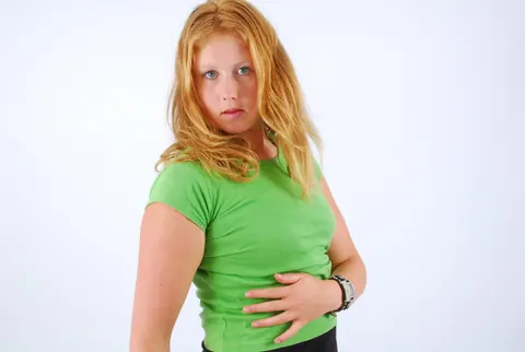 Redhead Poses in a Clothed Session – photo 3 of 16