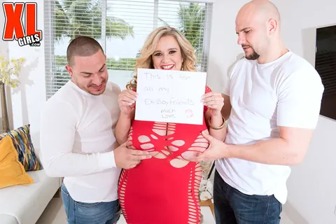 Cami Cooper: Blonde MILF with Big Tits Has a Threesome in a Dress – photo 6 of 16