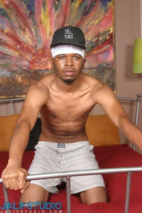 Hairy Black Man Strips Nude and Shows His Huge Cock – photo 11 of 21