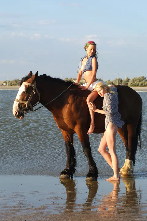 Cute Sunny: Blonde and Redhead Lesbians Finger and Lick Each Other on the Beach – photo 4 of 21
