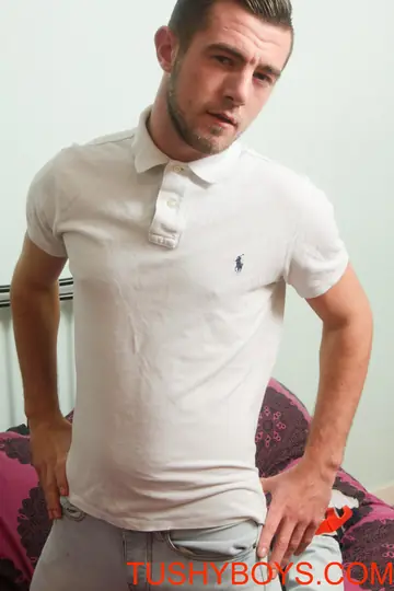 Athletic Man Strips Nude in the Bedroom and Shows His Tight Ass