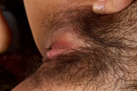 Asian BBW Pulls Panties Aside and Spreads Her Hairy Pussy – photo 17 of 18