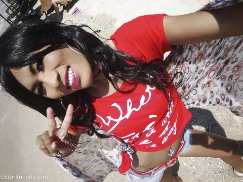 Hairy Thai Trans Woman Poses and Takes Cock – photo 13 of 16