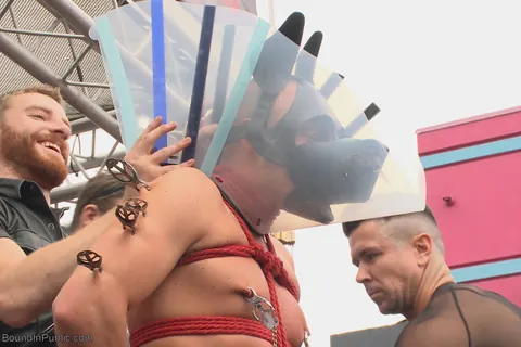 Bound Men Have Anal Sex Outdoors – photo 4 of 21