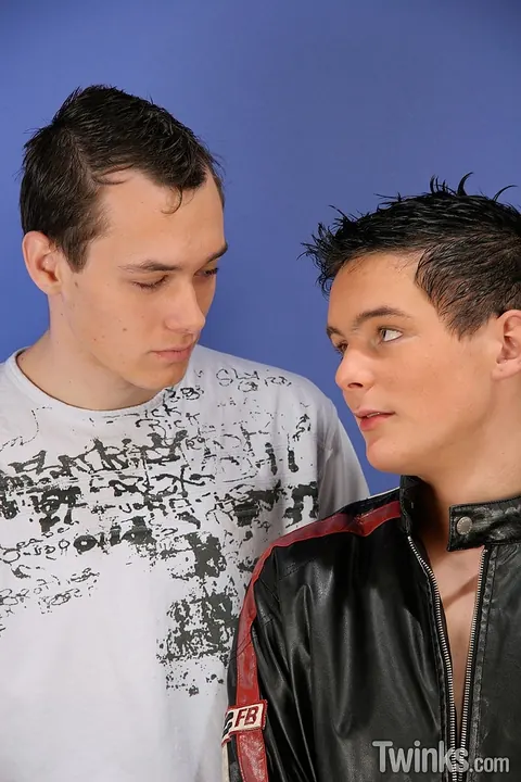Two Men Undress and Pose Naked Together – photo 5 of 21