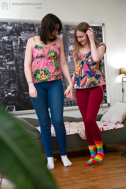 PAWG Pulls on Jeans Over Stockings and Panties – photo 16 of 16