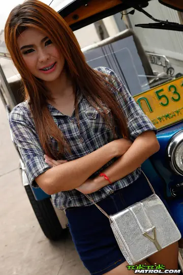 Tall Redhead Thai Woman Sucks and Rides Her Partner