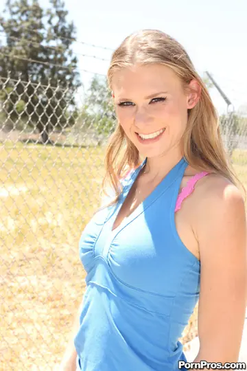 Skinny Blonde Sucks and Fucks a Black Stud Outdoors
