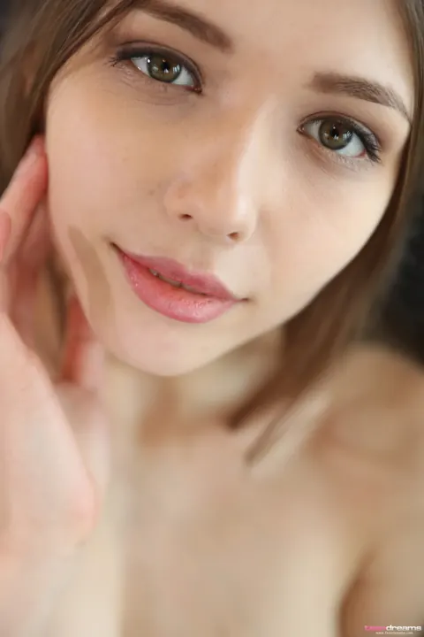 Mila Azul: Ukrainian Brunette Strips by the Window and Spreads Wide – photo 21 of 21