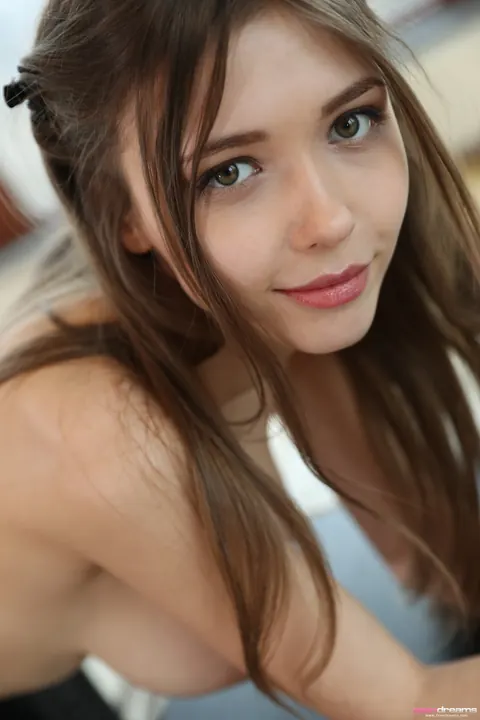Mila Azul: Ukrainian Brunette Strips by the Window and Spreads Wide – photo 18 of 21