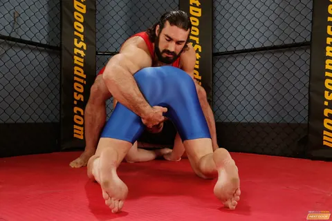 Two Hairy Athletic Men Suck Each Other in a 69 – photo 17 of 21