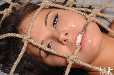 Melanie Memphis: Hungarian Brunette Endures Bondage Anal Doggy Style and a Facial – photo 21 of 21