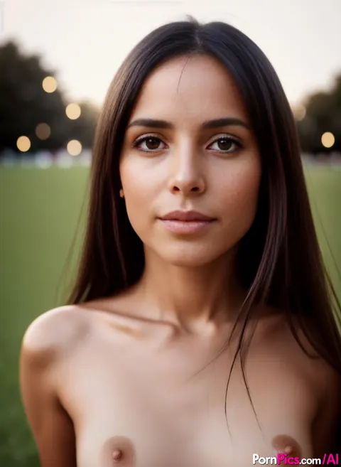 AI-Generated Woman Strips Nude and Poses in Open Air – photo 3 of 10