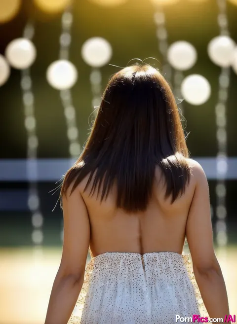 AI-Generated Woman Strips Nude and Poses in Open Air – photo 1 of 10