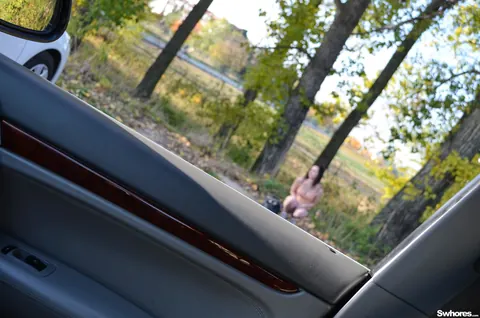 Cindy Q: European Brunette Sucks Cock and Fucks in a Car – photo 19 of 20