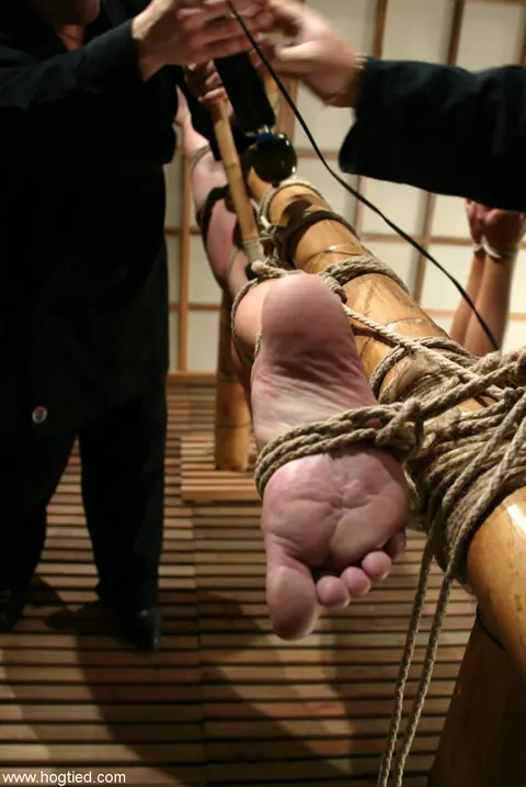 Maria Shadoes: Redhead MILF Bound in Hogtie and Spreads Her Legs – photo 13 of 20