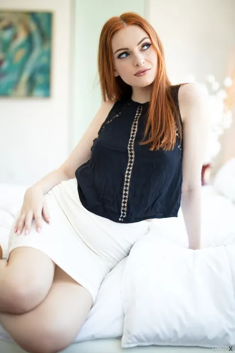 Maya Kendrick: Tall Pale Redhead Takes Interracial Threesome with Anal and Double Penetration – photo 1 of 15