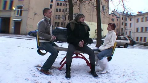 Redhead Amateur MILF in Jeans Gets Picked Up for a Public Threesome – photo 2 of 21