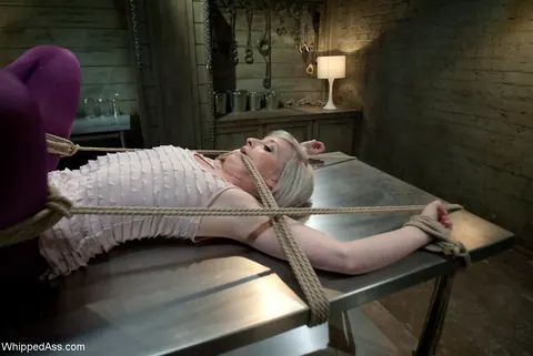 Isis Love: Blonde and Brunette Latinas in Pantyhose Share Lesbian Bondage – photo 6 of 21