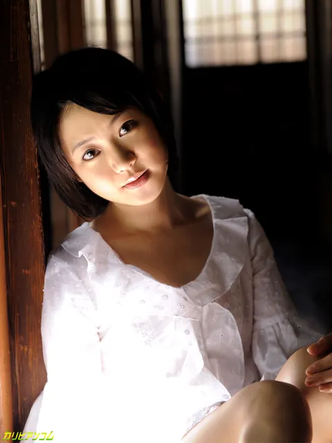 Aoba Itou: Petite Asian Brunette Shows Off Her Hairy Bush and Asshole – photo 1 of 12