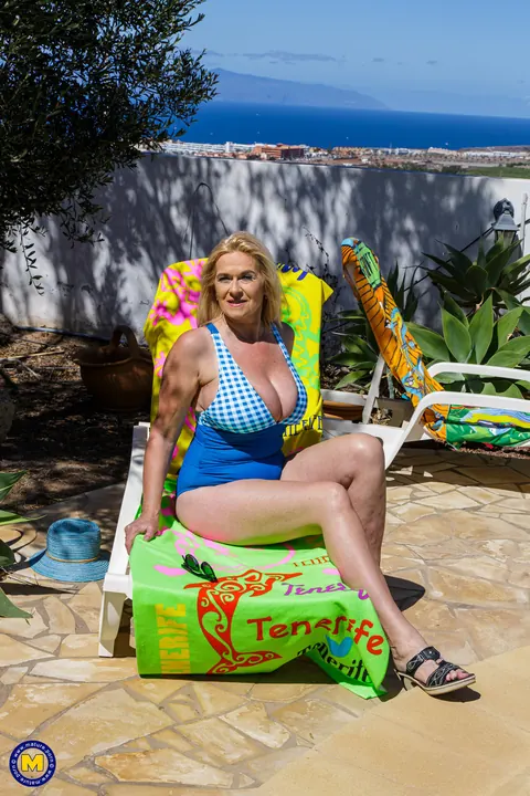 Marina Montana: German MILF Shows Her Big Natural Tits and Pierced Hairy Pussy Outdoors – photo 4 of 20