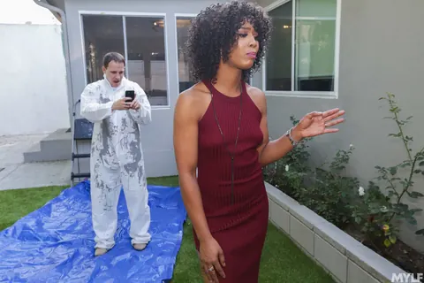 Brad Hart: Curly-Haired Ebony MILF Fucks a White Guy Doggy Style – photo 8 of 21