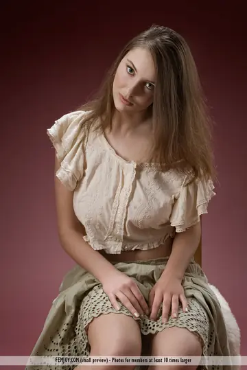 Tall European Brunette Strips Out of Her Skirt and Spreads
