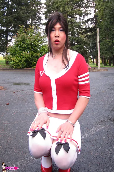 Curvy Trans Woman Strips and Poses Nude Outdoors – photo 5 of 16