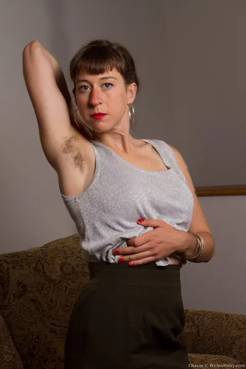 Busty Brunette Strips Nude to Flaunt Her Hairy Crotch – photo 2 of 21