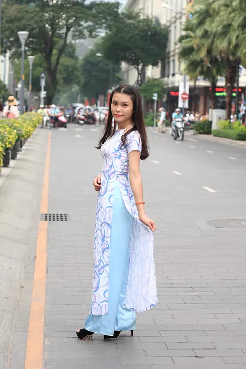 Petite Asian Brunette Flashes Her Body in a Dress Outdoors – photo 5 of 20