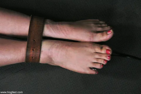 Isis Love: Bound Brunette and Redhead Use a Dildo and Give Handjobs – photo 5 of 21