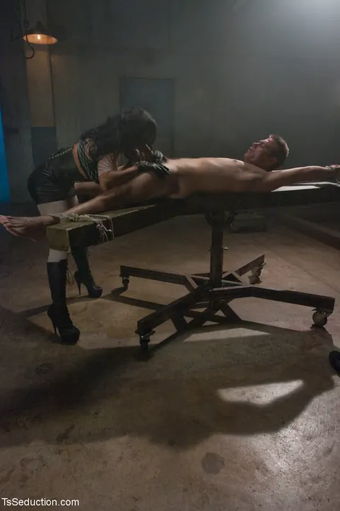 Trans Woman Dominates Bound Man in Femdom Bondage – photo 14 of 20