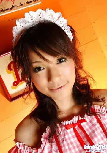 Kaho Kasumi – Busty Japanese Maid Reveals Her Hairy Curves in Panties